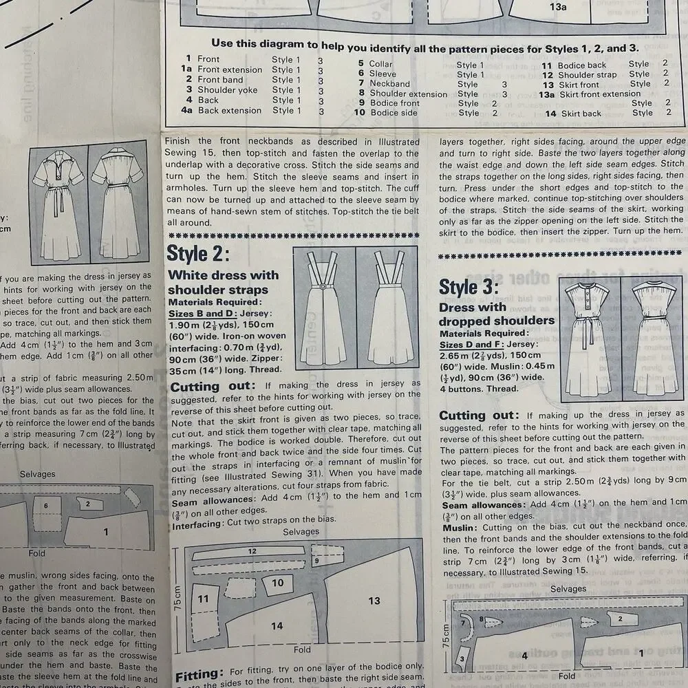 Vintage Designer Sewing Patterns Uncut Lot Of 4 Womens Dresses and Mens Jackets